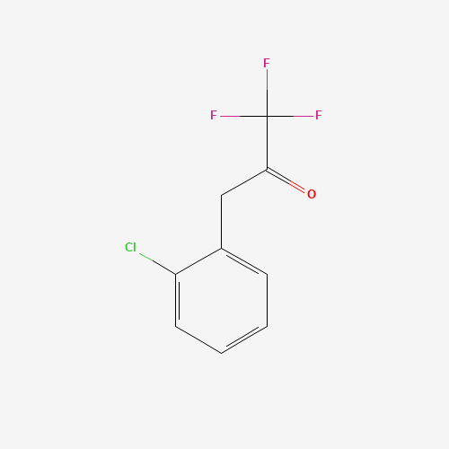 3-(2-chlorophenyl)-1,1,1-trifluoropropan-2-one (CAS: 150322-79-5) - Chemical Structure and Molecular Formula 