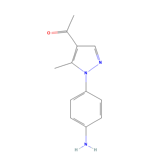 1-[1-(4-aminophenyl)-5-methylpyrazol-4-yl]ethanone (CAS: 1404530-92-2) - Related Chemical Product