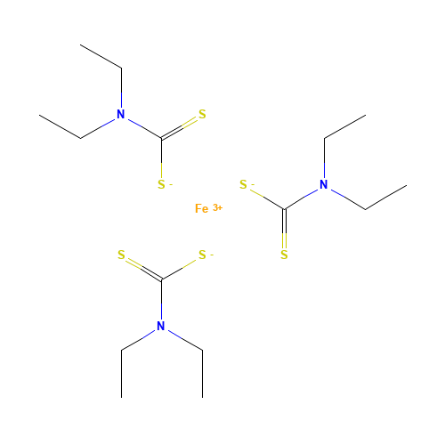 N,N-diethylcarbamodithioate;iron(3+) (CAS: 13963-59-2) - Related Chemical Product