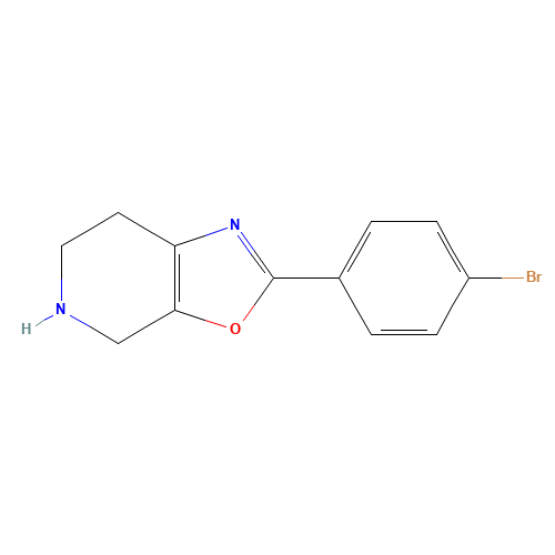 2-(4-bromophenyl)-4,5,6,7-tetrahydro-[1,3]oxazolo[5,4-c]pyridine (CAS: 885272-79-7) - Related Chemical Product