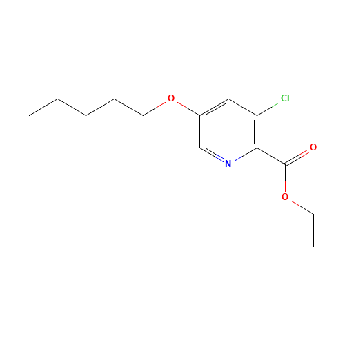 ethyl 3-chloro-5-pentoxypyridine-2-carboxylate (CAS: 808747-15-1) - Related Chemical Product