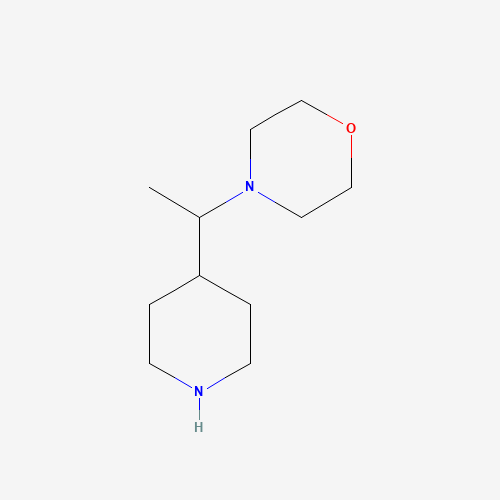 4-(1-piperidin-4-ylethyl)morpholine (CAS: 733733-37-4) - Chemical Structure and Molecular Formula 