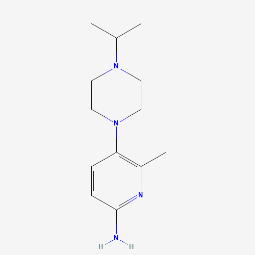 6-methyl-5-(4-propan-2-ylpiperazin-1-yl)pyridin-2-amine (CAS: 1231930-15-6) - Related Chemical Product