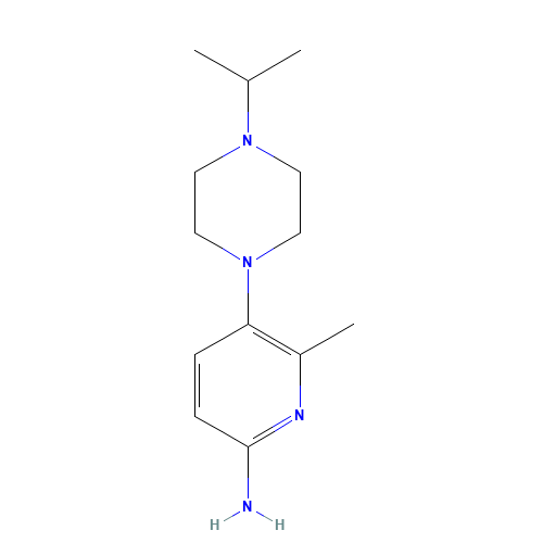 6-methyl-5-(4-propan-2-ylpiperazin-1-yl)pyridin-2-amine (CAS: 1231930-15-6) - Related Chemical Product
