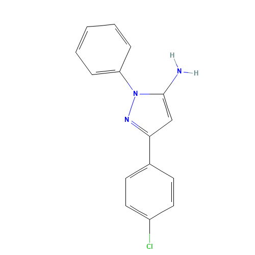 5-(4-chlorophenyl)-2-phenylpyrazol-3-amine (CAS: 19652-14-3) - Related Chemical Product