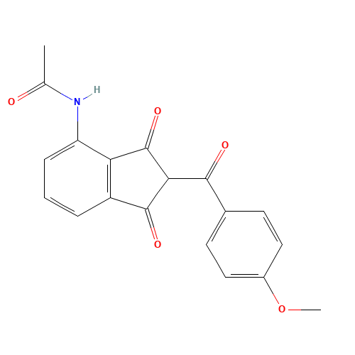 N-[2-(4-methoxybenzoyl)-1,3-dioxoinden-4-yl]acetamide (CAS: 247149-95-7) - Related Chemical Product