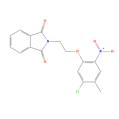 2-[2-(5-chloro-4-methyl-2-nitrophenoxy)ethyl]isoindole-1,3-dione (CAS: 862874-00-8) - Related Chemical Product