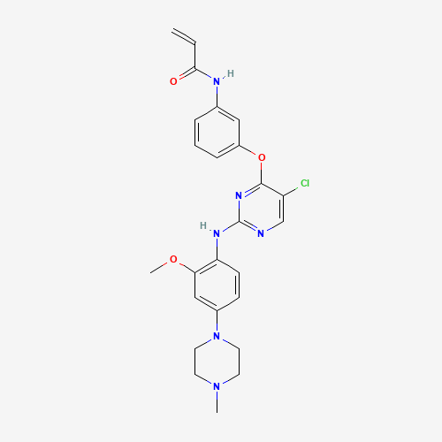 N-[3-[5-chloro-2-[2-methoxy-4-(4-methylpiperazin-1-yl)anilino]pyrimidin-4-yl]oxyphenyl]prop-2-enamide (CAS: 1213269-23-8) - Related Chemical Product