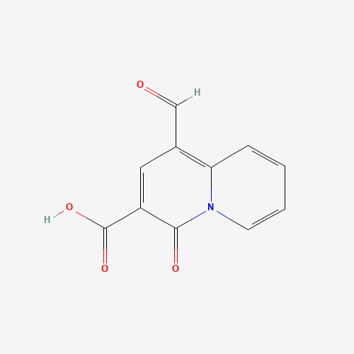1-formyl-4-oxoquinolizine-3-carboxylic acid (CAS: 1174207-59-0) - Chemical Structure and Molecular Formula 