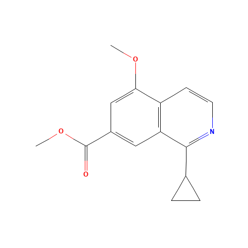 methyl 1-cyclopropyl-5-methoxyisoquinoline-7-carboxylate (CAS: 921760-75-0) - Related Chemical Product