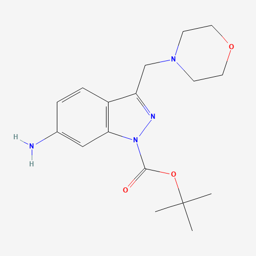 tert-butyl 6-amino-3-(morpholin-4-ylmethyl)indazole-1-carboxylate (CAS: 887591-01-7) - Related Chemical Product