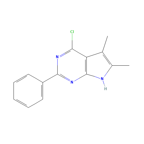 4-chloro-5,6-dimethyl-2-phenyl-7H-pyrrolo[2,3-d]pyrimidine (CAS: 177499-66-0) - Related Chemical Product