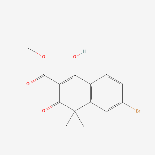 ethyl 6-bromo-1-hydroxy-4,4-dimethyl-3-oxonaphthalene-2-carboxylate (CAS: 1035262-02-2) - Related Chemical Product