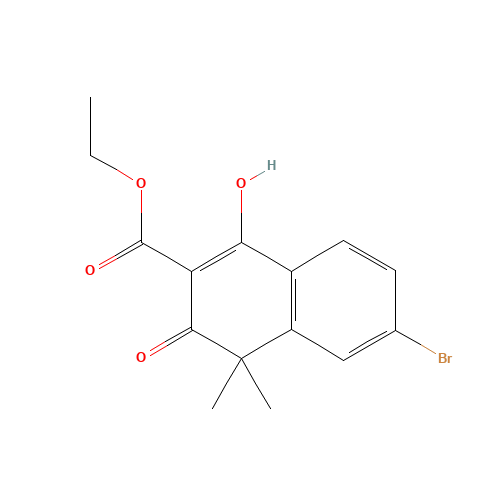 ethyl 6-bromo-1-hydroxy-4,4-dimethyl-3-oxonaphthalene-2-carboxylate (CAS: 1035262-02-2) - Related Chemical Product
