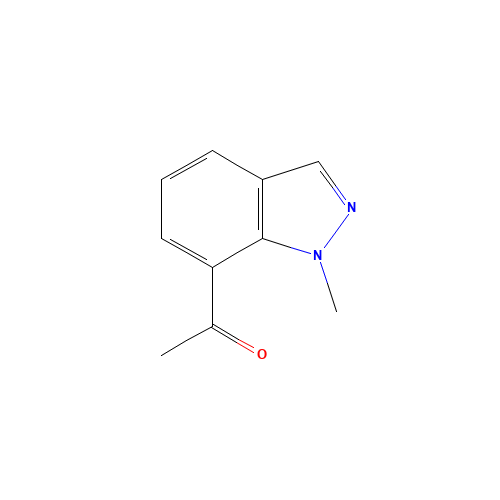 1-(1-methylindazol-7-yl)ethanone (CAS: 1159511-26-8) - Chemical Structure and Molecular Formula 