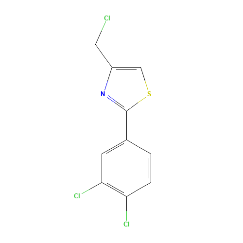 4-(chloromethyl)-2-(3,4-dichlorophenyl)-1,3-thiazole (CAS: 89873-42-7) - Related Chemical Product