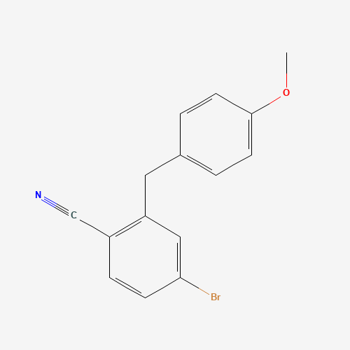 4-bromo-2-[(4-methoxyphenyl)methyl]benzonitrile (CAS: 956006-90-9) - Related Chemical Product