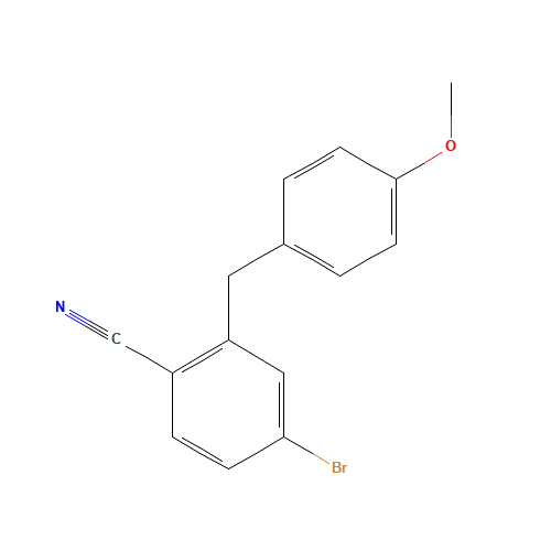 4-bromo-2-[(4-methoxyphenyl)methyl]benzonitrile (CAS: 956006-90-9) - Related Chemical Product
