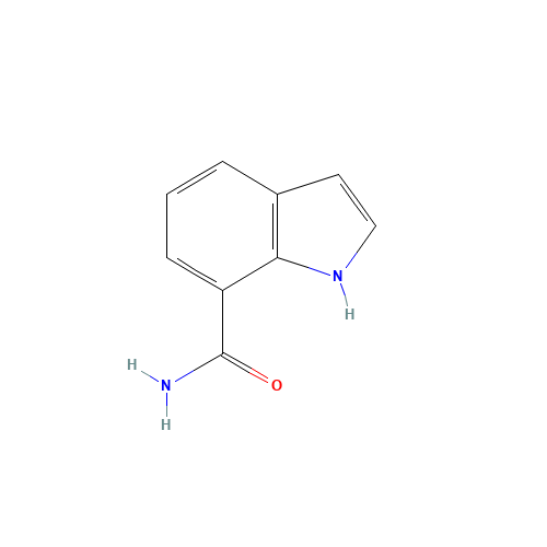 1H-indole-7-carboxamide (CAS: 1670-89-9) - Chemical Structure and Molecular Formula 