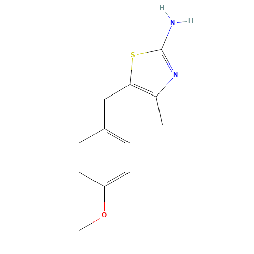 5-[(4-methoxyphenyl)methyl]-4-methyl-1,3-thiazol-2-amine (CAS: 777047-72-0) - Related Chemical Product