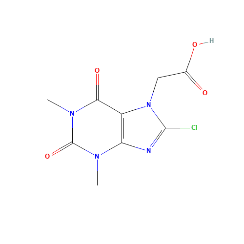 2-(8-chloro-1,3-dimethyl-2,6-dioxopurin-7-yl)acetic acid (CAS: 59426-33-4) - Related Chemical Product