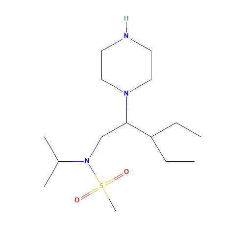 N-(3-ethyl-2-piperazin-1-ylpentyl)-N-propan-2-ylmethanesulfonamide (CAS: 1385051-88-6) - Related Chemical Product