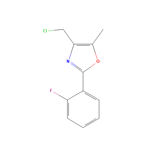 4-(chloromethyl)-2-(2-fluorophenyl)-5-methyl-1,3-oxazole (CAS: 671215-76-2) - Related Chemical Product