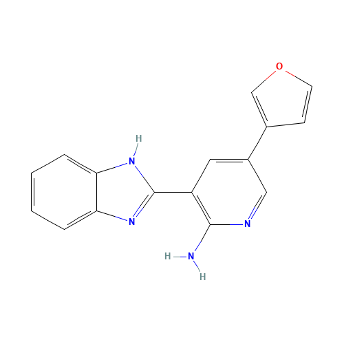 3-(1H-benzimidazol-2-yl)-5-(furan-3-yl)pyridin-2-amine (CAS: 1261220-42-1) - Related Chemical Product