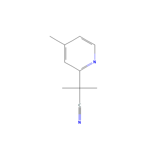 2-methyl-2-(4-methylpyridin-2-yl)propanenitrile (CAS: 260981-46-2) - Related Chemical Product