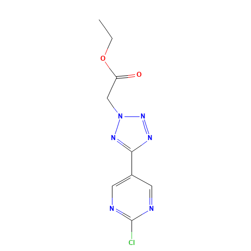 ethyl 2-[5-(2-chloropyrimidin-5-yl)tetrazol-2-yl]acetate (CAS: 1241897-97-1) - Related Chemical Product
