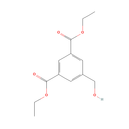diethyl 5-(hydroxymethyl)benzene-1,3-dicarboxylate (CAS: 181425-91-2) - Chemical Structure and Molecular Formula 