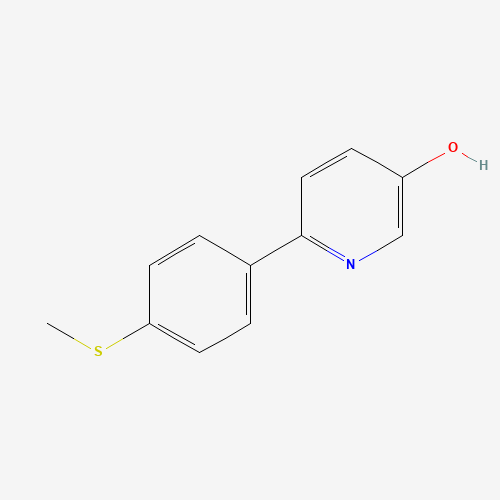 6-(4-methylsulfanylphenyl)pyridin-3-ol (CAS: 1032825-68-5) - Chemical Structure and Molecular Formula 