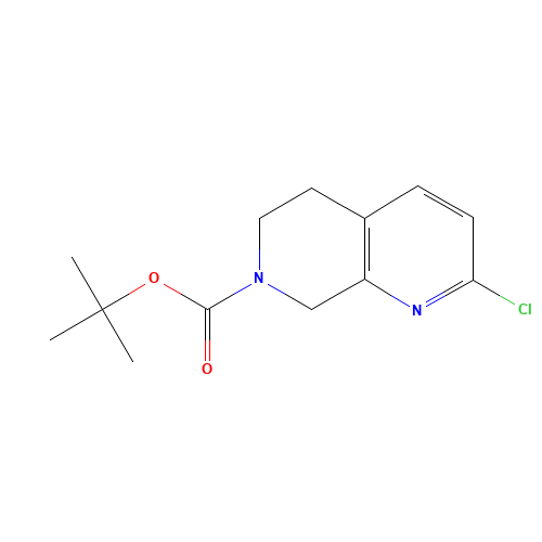 tert-butyl 2-chloro-6,8-dihydro-5H-1,7-naphthyridine-7-carboxylate (CAS: 1211581-54-2) - Related Chemical Product