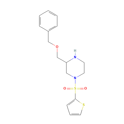 3-(phenylmethoxymethyl)-1-thiophen-2-ylsulfonylpiperazine (CAS: 1361216-94-5) - Related Chemical Product
