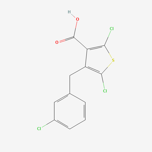 2,5-dichloro-4-[(3-chlorophenyl)methyl]thiophene-3-carboxylic acid (CAS: 1014645-34-1) - Related Chemical Product