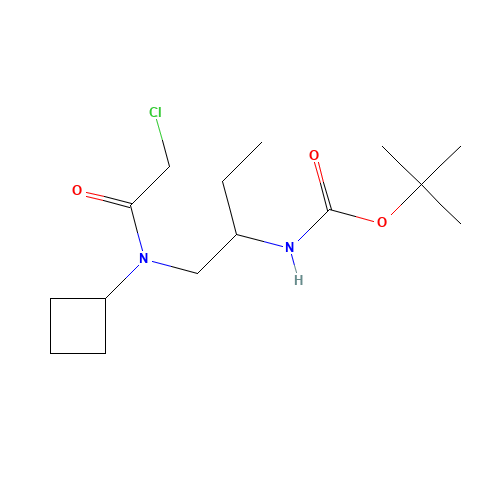 tert-butyl N-[1-[(2-chloroacetyl)-cyclobutylamino]butan-2-yl]carbamate (CAS: 1284249-46-2) - Related Chemical Product