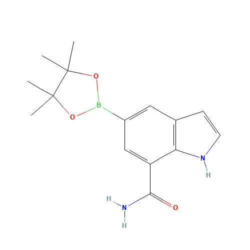 5-(4,4,5,5-tetramethyl-1,3,2-dioxaborolan-2-yl)-1H-indole-7-carboxamide (CAS: 1065184-67-9) - Related Chemical Product