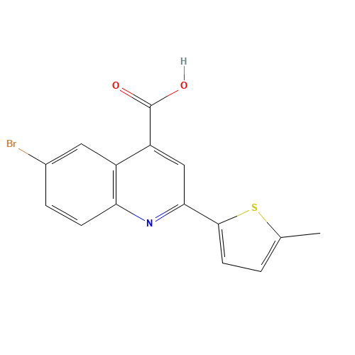 6-bromo-2-(5-methylthiophen-2-yl)quinoline-4-carboxylic acid (CAS: 350998-05-9) - Related Chemical Product