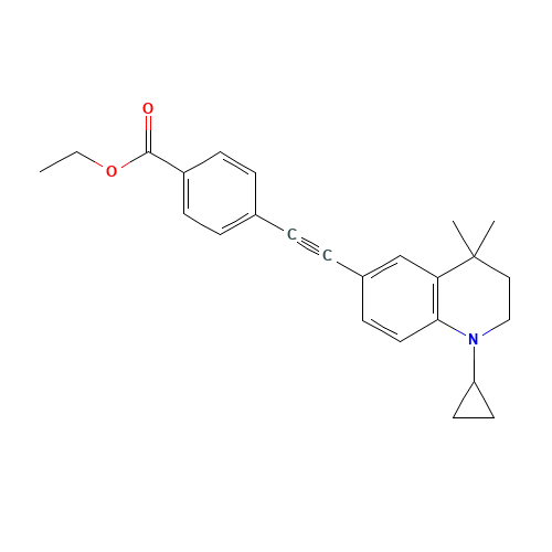 ethyl 4-[2-(1-cyclopropyl-4,4-dimethyl-2,3-dihydroquinolin-6-yl)ethynyl]benzoate (CAS: 345964-71-8) - Related Chemical Product
