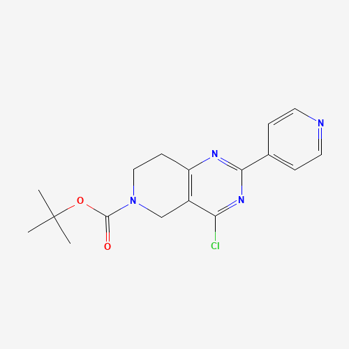 tert-butyl 4-chloro-2-pyridin-4-yl-7,8-dihydro-5H-pyrido[4,3-d]pyrimidine-6-carboxylate (CAS: 1266619-75-3) - Related Chemical Product
