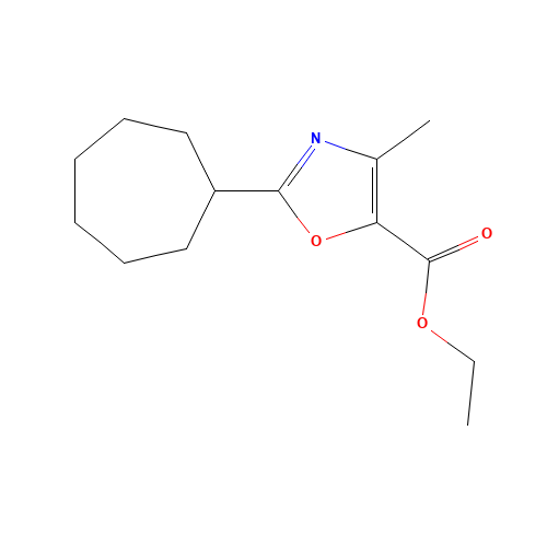 ethyl 2-cycloheptyl-4-methyl-1,3-oxazole-5-carboxylate (CAS: 933782-13-9) - Related Chemical Product