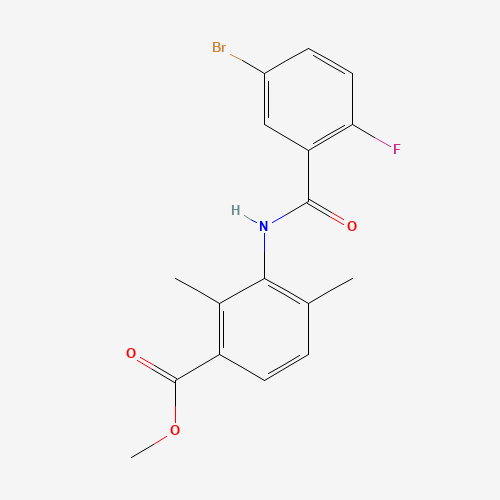 methyl 3-[(5-bromo-2-fluorobenzoyl)amino]-2,4-dimethylbenzoate (CAS: 1529760-82-4) - Related Chemical Product