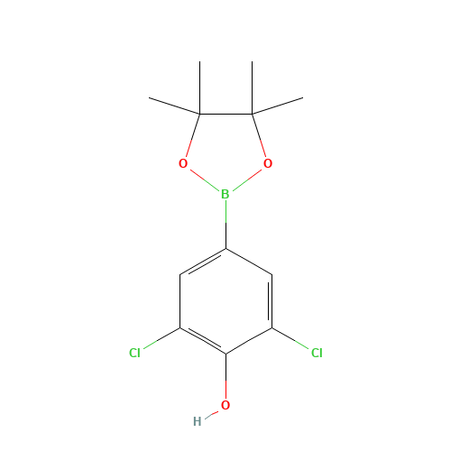 2,6-dichloro-4-(4,4,5,5-tetramethyl-1,3,2-dioxaborolan-2-yl)phenol (CAS: 1003298-87-0) - Related Chemical Product