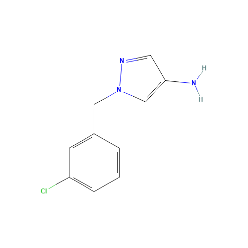 1-[(3-chlorophenyl)methyl]pyrazol-4-amine (CAS: 1002033-41-1) - Related Chemical Product