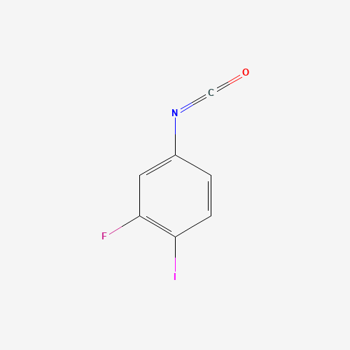 2-fluoro-1-iodo-4-isocyanatobenzene (CAS: 1261441-79-5) - Chemical Structure and Molecular Formula 