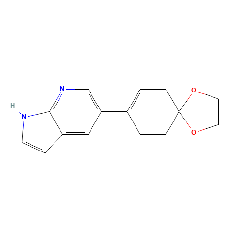 5-(1,4-dioxaspiro[4.5]dec-7-en-8-yl)-1H-pyrrolo[2,3-b]pyridine (CAS: 1046793-83-2) - Related Chemical Product