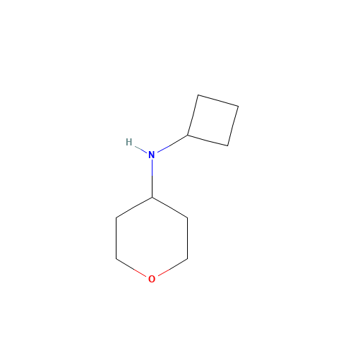 N-cyclobutyloxan-4-amine (CAS: 885280-95-5) - Chemical Structure and Molecular Formula 