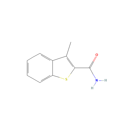 3-methyl-1-benzothiophene-2-carboxamide (CAS: 3133-79-7) - Chemical Structure and Molecular Formula 