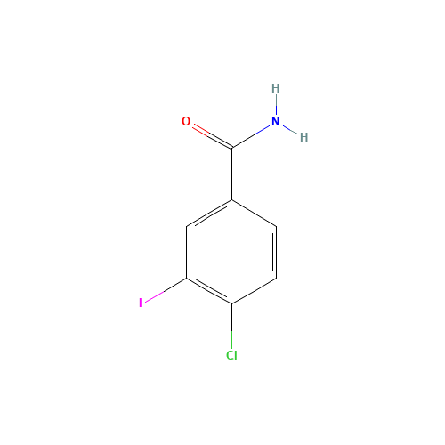 4-chloro-3-iodobenzamide (CAS: 791137-24-1) - Chemical Structure and Molecular Formula 