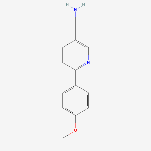 2-[6-(4-methoxyphenyl)pyridin-3-yl]propan-2-amine (CAS: 1260503-86-3) - Related Chemical Product
